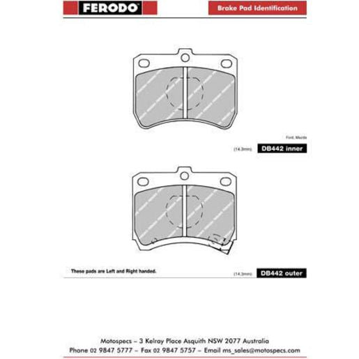 Ferodo Brake Pad Set DB442TA