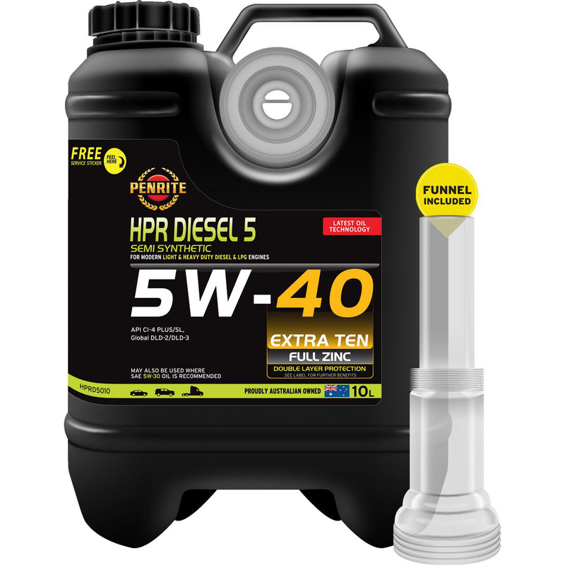 Penrite HPR Diesel 5 SAE 5W-40 Engine Oil 10L