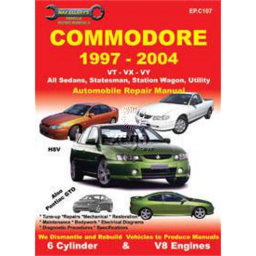 Ellery Publication Manual Commodore V6 & V8 97-04