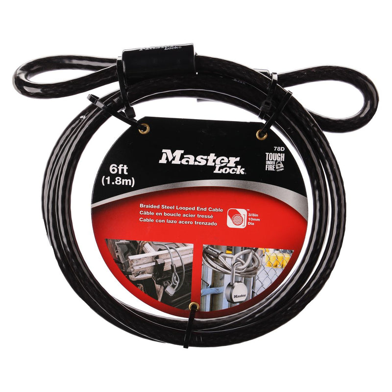 Master Lock Flexible Wooven Steel Cable w/Rust Resistant