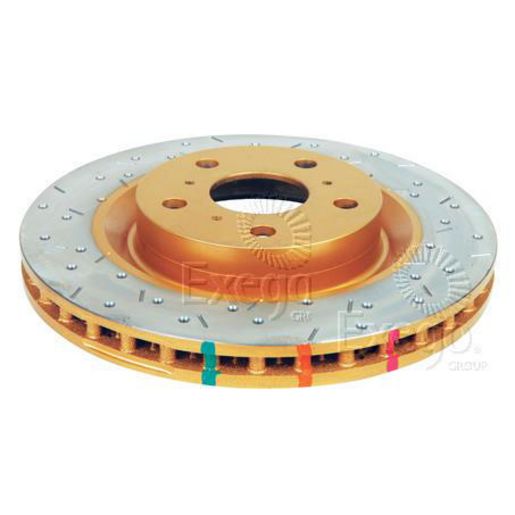 DBA HD 4000 Drilled Slotted Brake Rotor Single 266mm Rear