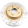 DBA HD 4000 Drilled Slotted Brake Rotor Pair 324mm Front
