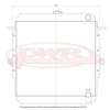 PWR Radiator 55mm fits Toyota Landcruiser HJ75 2H Diesel