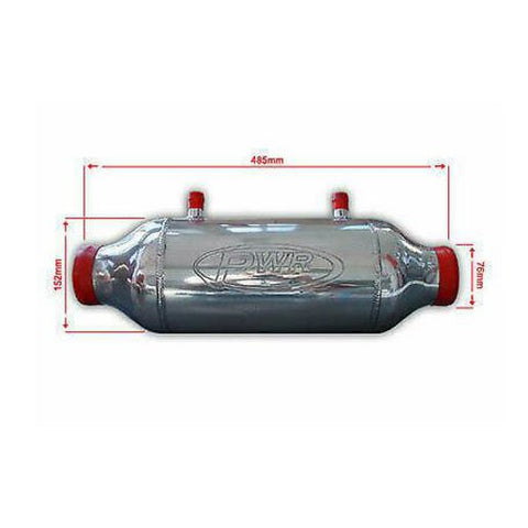 PWR Liquid To Air Barrel Intercooler 150x250mm 3" Outlets
