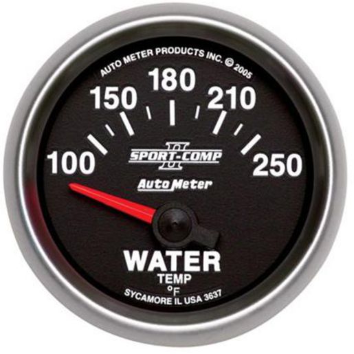 Autometer Sport-Comp II 2-1/16in Water Temp Gauge