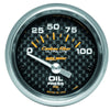 Autometer Carbon Fiber 2-1/16in Oil Pressure Gauge