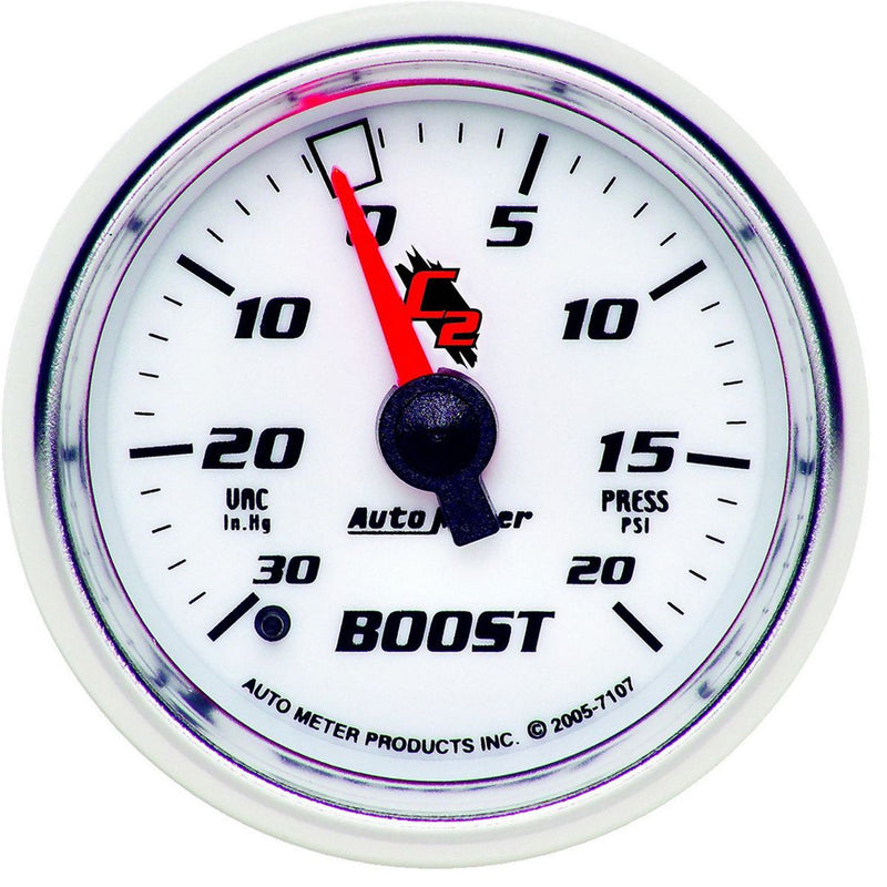 Autometer C2 Series 2-1/16in Boost Vacuum Gauge 30in/Hg