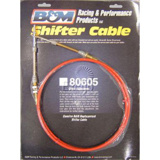 B&M Performance Shifter Cable Red 5Ft Length fits Most