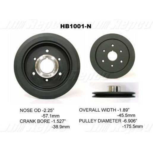 Powerbond OEM Replacement Harmonic Balancer HB1001N
