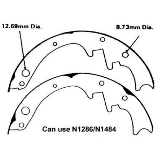 Brake Bonders Brake Shoe 245mm N1265