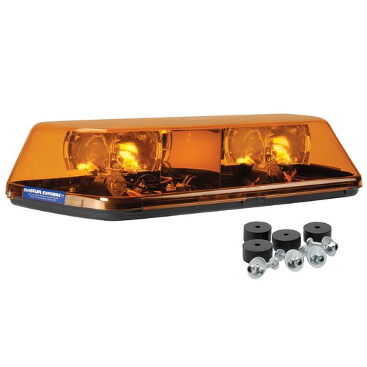 Narva Mini Bar Halogen Dual Rotator Amber 24V Permanent
