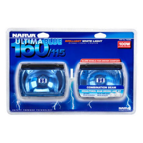 Narva Halogen Driving Light Rectangle 12V Combo Beam Kit