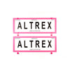 Altrex Number Plate Cover 6 Figure Pink Frame Without