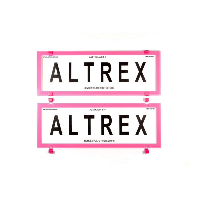 Altrex Number Plate Cover 6 Figure Pink Frame Without