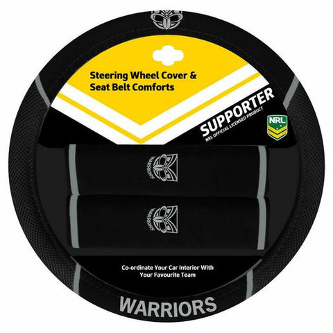 NRL Steering Wheel Cover/Seat Belt Cover Set - New