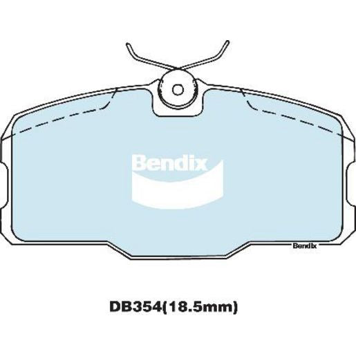 Bendix General CT Brake Pad Set Front DB354 GCT