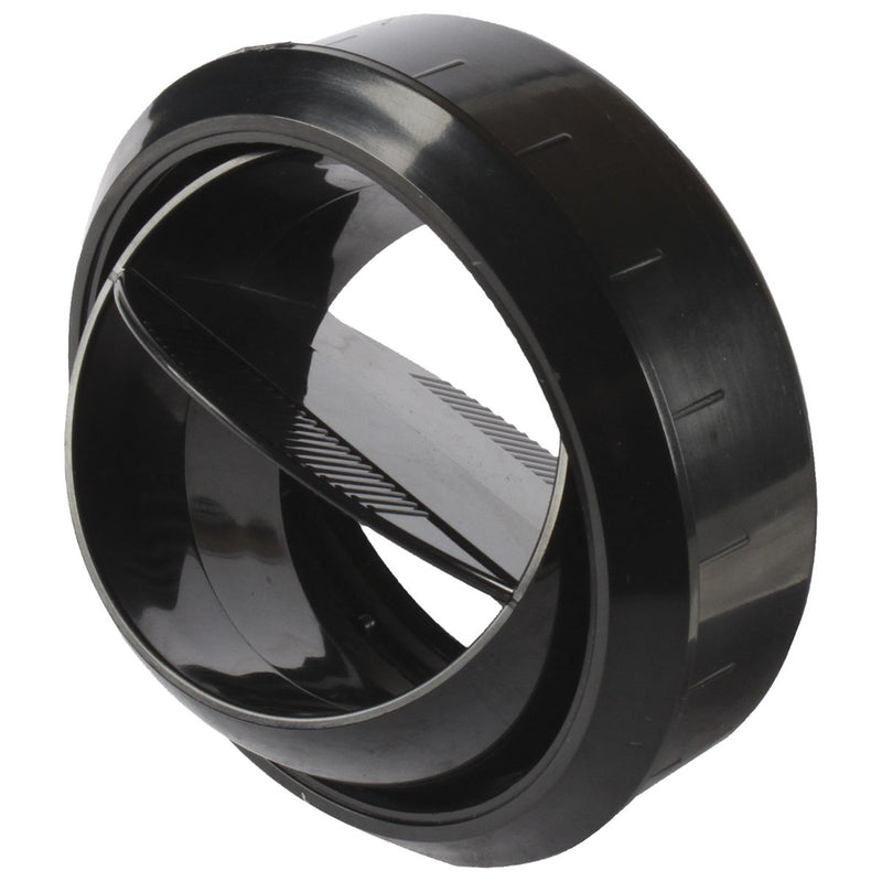 OEX Louvre Round Black Plastic LVX012