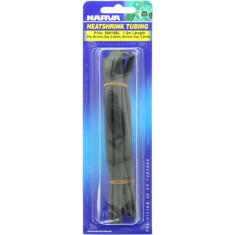 Narva Heat Shrink 4.8mm x 1.2m Black 56616BL