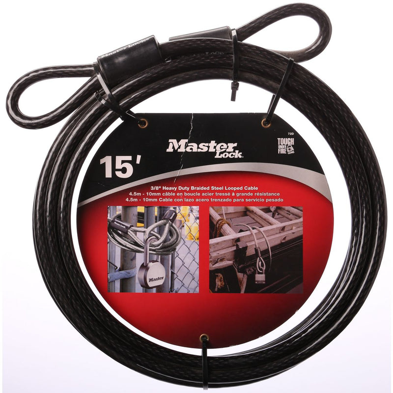 Master Lock Masterlock Braided Steel Cable 4.6M X 10Mm
