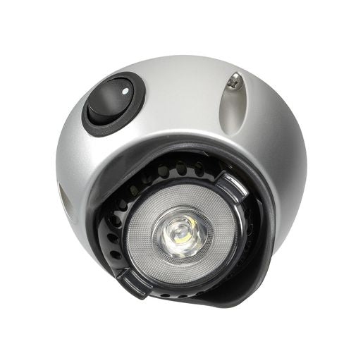 Narva LED Interior Swivel Lamp with Off/On Switch Silver