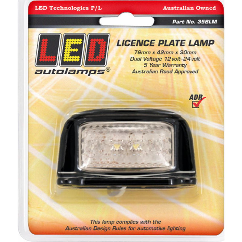 LED Autolamps Number Plate Light LED 12/24V 0.4m Cable