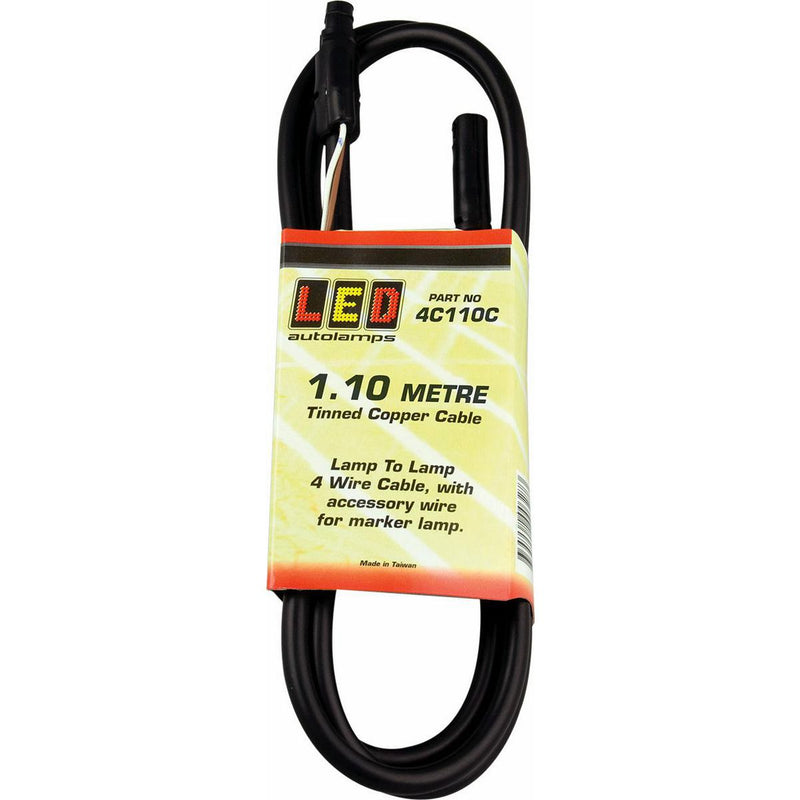 LED Autolamps Trailer Cable Lamp To Lamp 1.1m Cable 4C110C