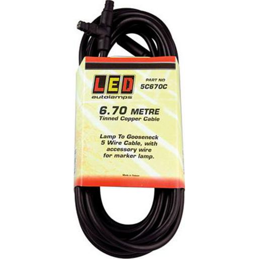 LED Autolamps Lamp To Lamp Cable 5 Core 6.7M Suit Led
