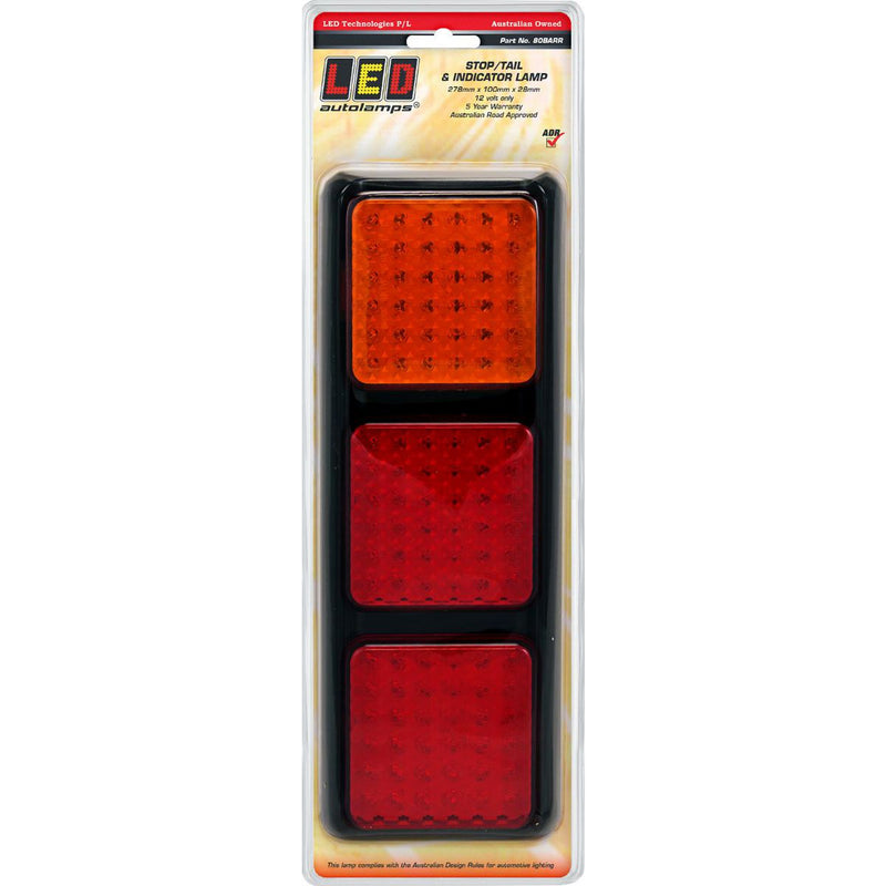 LED Autolamps Stop/Tail/Indicator Light LED 12V 80BARR