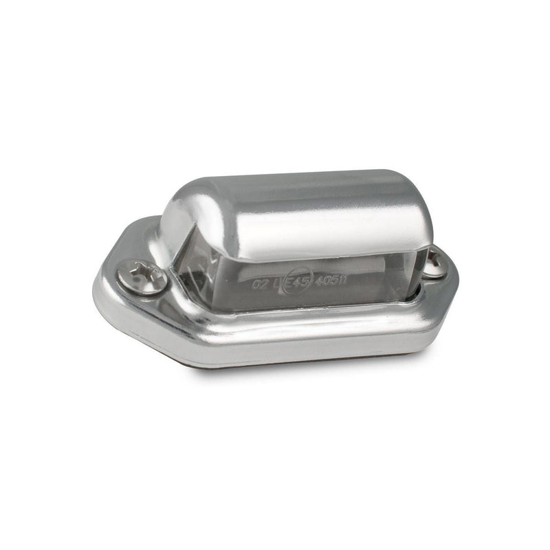 LED Autolamps Number Plate Light LED 12/24V Chrome