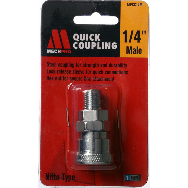 Mechpro Connector Coupler 1/4In M MPCC14M