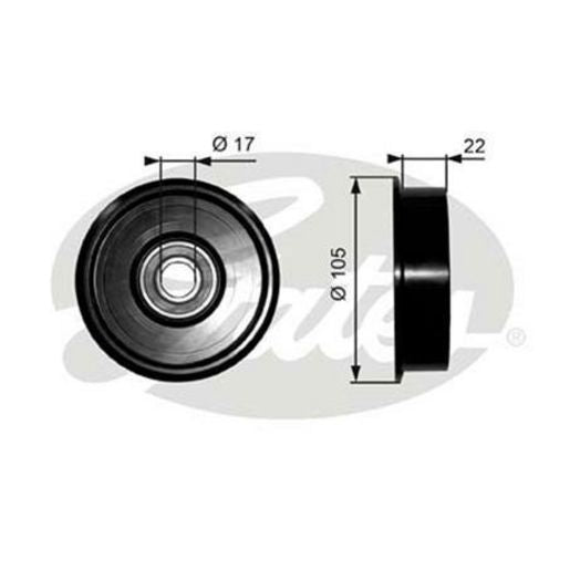 Gates Engine Idler Tensioner Pulley 36228