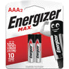 Energizer Max Alkaline AAA Batteries 2 Pack E92BP2T