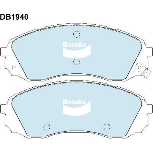 Bendix Ultimate Brake Pad Set Front DB1940 ULT