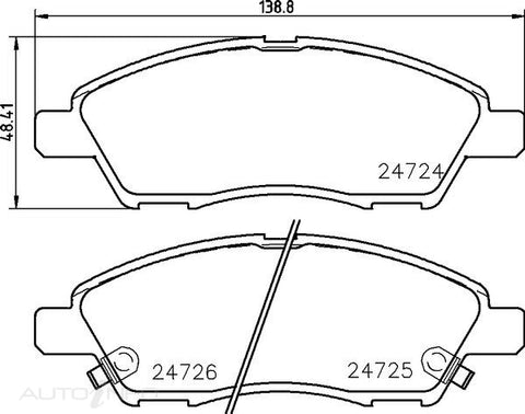 C-Plus Brake Pads Front Nissan Tiida 04-On - MDB2977