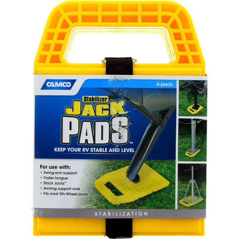 Camco Stabilizer Jack Pad Yellow 4Pk 44595