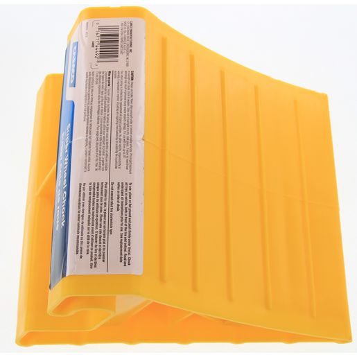 Camco Wheel Chock Extra Large Yellow Bilingual