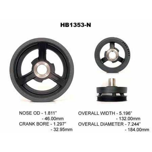 Powerbond OEM Replacement Harmonic Balancer HB1353N