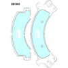 Bendix Heavy Duty Brake Pad Set Front DB1993 HD