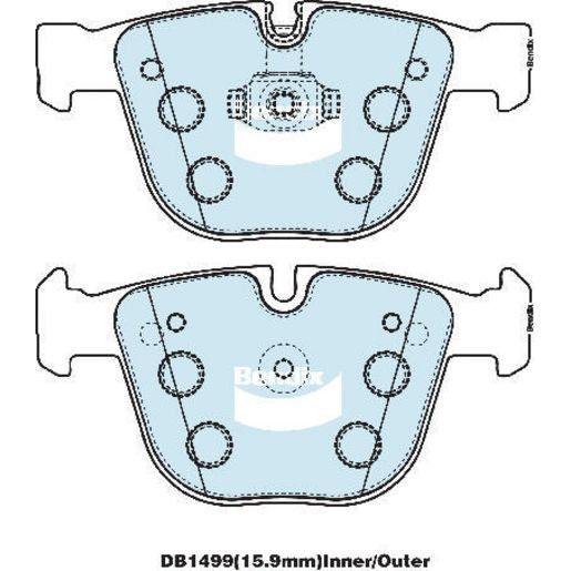 Bendix Brake Pad Set - General Ct DB1499CT