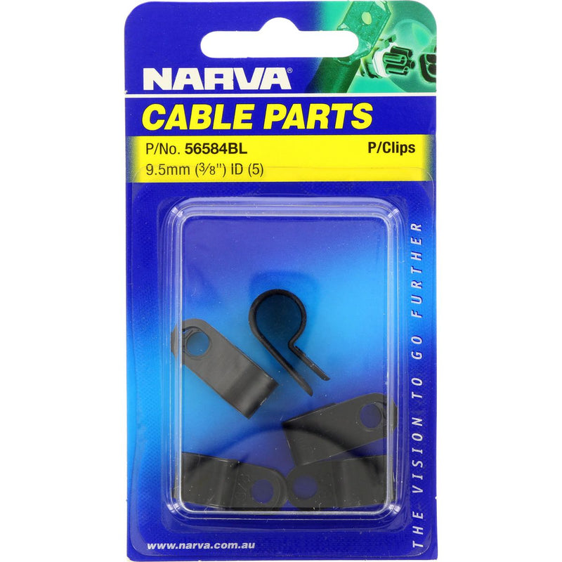 Narva Cable Clamp P-Clips 9.5mm 56584BL