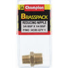 Champion Brass Reducing Nipple 3/8 BSP x 1/4 BSP HC85