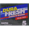 Oates Durafresh Scour N Sponge Pack of 5 165845