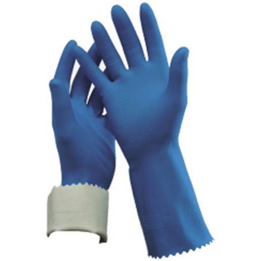 Oates Flock Lined Rubber Gloves Size 8 165818