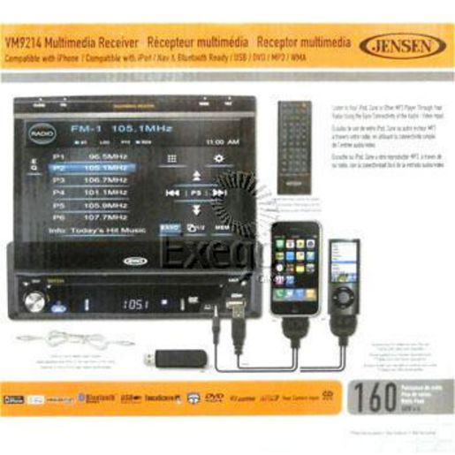 Jensen Dvd/Cd/Mp3/Usb/Sd 7In Tuner VM9214