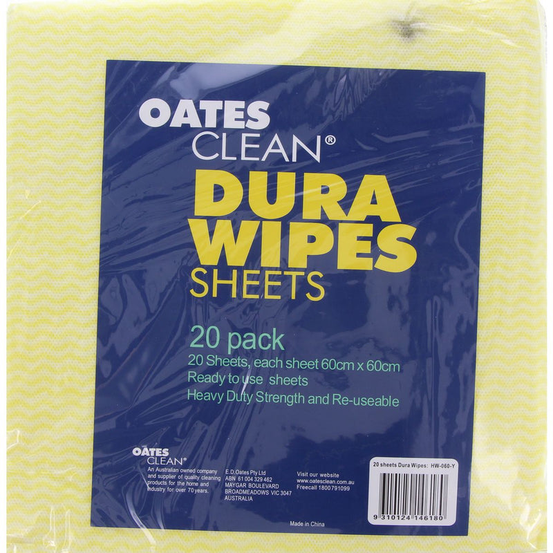 Oates Duraclean Wipes 20Pk HW-060-Y