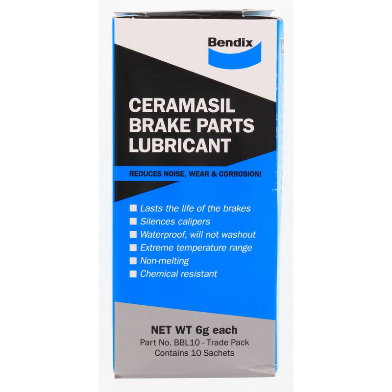 Bendix Ceramasil Brake Parts Lube 6g 10 Pack BBL10