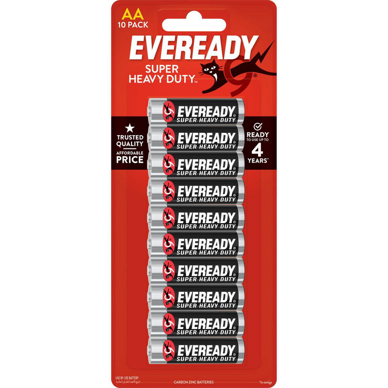 Eveready AA Battery Super Heavy Duty 10Pk 1215HP10N