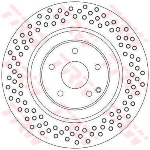 TRW Brake Rotor 345mm Front DF4341S