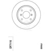 TRW Brake Rotor 259.8mm Rear DF7116S