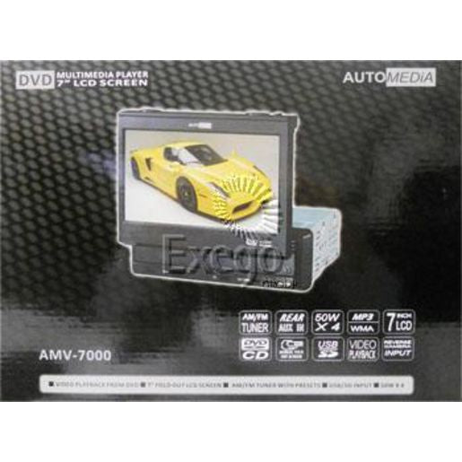 Automedia Portable DVD Player 7in Display AMV-7000